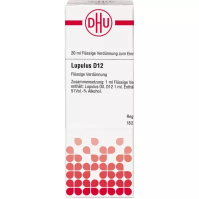 LUPULUS Diluição D 12, 20 ml LUPULUS Diluição D 12, 20 ml