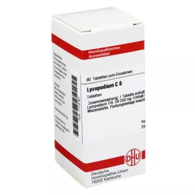 LYCOPODIUM C 6 comprimidos, 80 unidades LYCOPODIUM C 6 comprimidos, 80 unidades