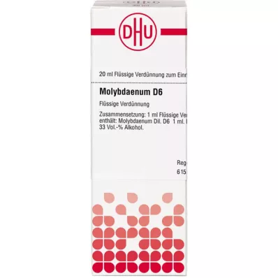 MOLYBDAENUM Diluição D 6, 20 ml MOLYBDAENUM Diluição D 6, 20 ml