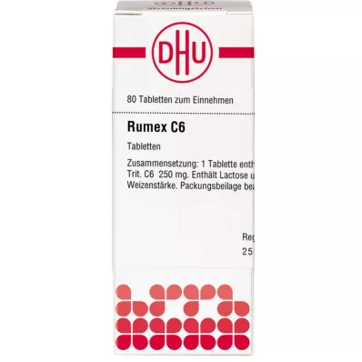 RUMEX Comprimidos C 6, 80 unidades RUMEX Comprimidos C 6, 80 unidades