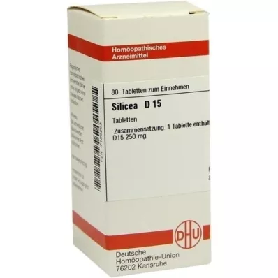 SILICEA D 15 comprimidos, 80 unidades