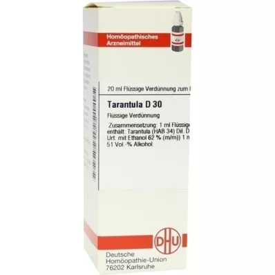 TARANTULA Diluição D 30, 20 ml TARANTULA Diluição D 30, 20 ml
