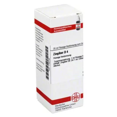 ZINGIBER D 4 Diluição, 20 ml ZINGIBER D 4 Diluição, 20 ml