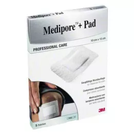 MEDIPORE+Pad 3M 10x15cm 3569NP gesso, 5 pcs