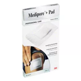 MEDIPORE+Pad 3M 10x20cm 3570NP gesso, 5 pcs