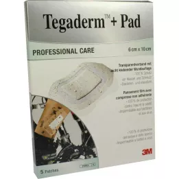 TEGADERM Conector pronto 3M Plus Pad 6x10 cm 3584NP, 5 unid