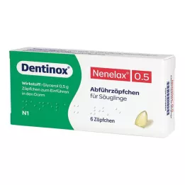 NENE LAX 0,5 supositórios para lactentes, 6 pcs