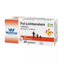FOL Comprimidos de Lichtenstein 5 mg, 20 unidades