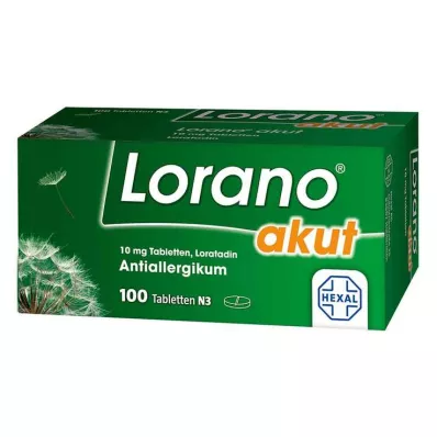 LORANO comprimidos agudos, 100 unidades