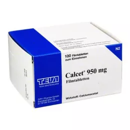 CALCET Comprimidos revestidos por película de 950 mg, 100 unidades