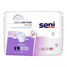 SENI Cuecas para incontinência Active Plus uma vez L, 10 peças