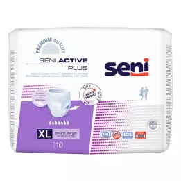 SENI Cuecas para incontinência Active Plus uma vez XL, 10 unidades