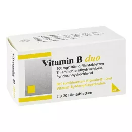 VITAMIN B DUO comprimidos revestidos por película, 20 unidades