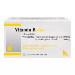 VITAMIN B DUO Comprimidos revestidos por película, 100 unidades