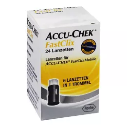 ACCU-CHEK Lancetas FastClix, 24 unidades