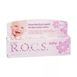 ROCS Pasta de dente sabor limão para bebê, 45 g