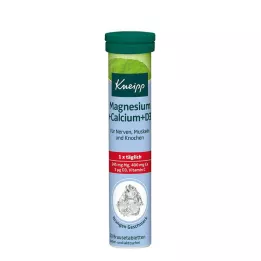 KNEIPP Comprimidos efervescentes de magnésio+cálcio, 20 unidades