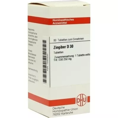 ZINGIBER D 30 comprimidos, 80 unidades ZINGIBER D 30 comprimidos, 80 unidades