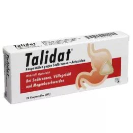 TALIDAT Pastilhas mastigáveis contra azia, 20 unidades