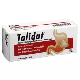 TALIDAT Pastilhas mastigáveis contra azia, 50 unidades