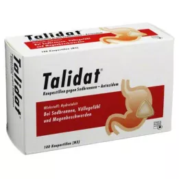 TALIDAT Pastilhas mastigáveis contra azia, 100 unidades