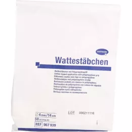 PEHA WATTESTÄBCHEN Cabeça de 14 cm, 50 peças