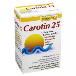 CAROTIN 25 cápsulas de ouro fino, 100 unidades