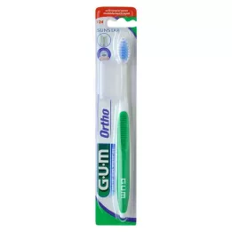 GUM KFO Escova de dentes macia com corte em V, 1 unidade