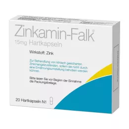 ZINKAMIN Falk 15 mg cápsulas duras, 20 unidades