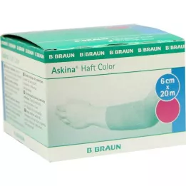 ASKINA Bandagem adesiva cor 6 cmx20 m rosa, 1 peça