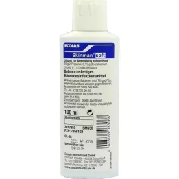 SKINMAN frasco de bolso para desinfecção suave das mãos, 100 ml