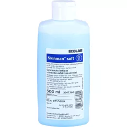 SKINMAN Frasco dispensador de desinfecção suave para as mãos, 500 ml