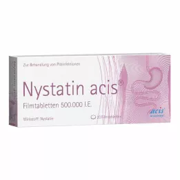 NYSTATIN comprimidos revestidos por película de acis, 20 unidades