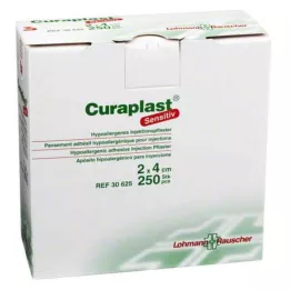 CURAPLAST Inj.-Pflaster sensível 2x4 cm, 250 peças