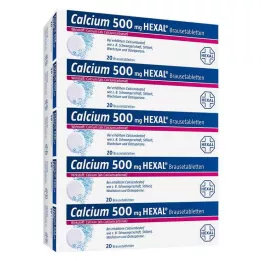 CALCIUM 500 HEXAL comprimidos efervescentes, 100 unidades