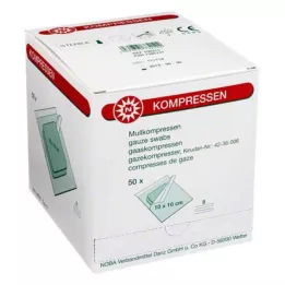 MULLKOMPRESSEN 10x10 cm estéril 8 dobras, 50X2 pcs
