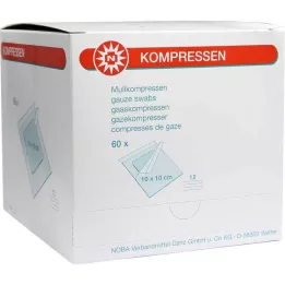 MULLKOMPRESSEN 10x10 cm estéril 12 vias, 60 unidades