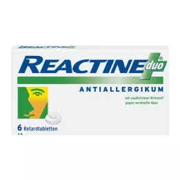 REACTINE comprimidos de liberação prolongada duo, 6 unidades