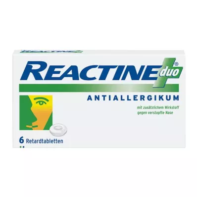 REACTINE comprimidos de liberação prolongada duo, 6 unidades