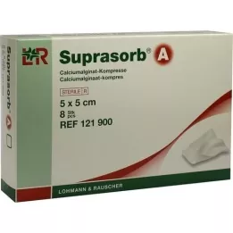 SUPRASORB Alginato de cálcio compr.5x5 cm, 8 unid