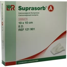 SUPRASORB Um composto de alginato de cálcio 10x10 cm, 8 unid