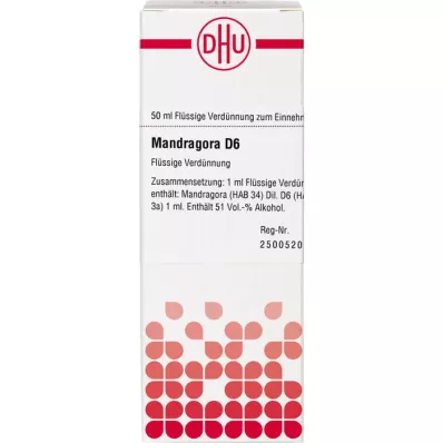 MANDRAGORA Diluição D 6, 50 ml