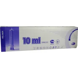 Seringas 10 ml Luer, 2 partes, 100 peças