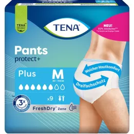 TENA PANTS mais calças descartáveis M ConfioFit, 9 unidades