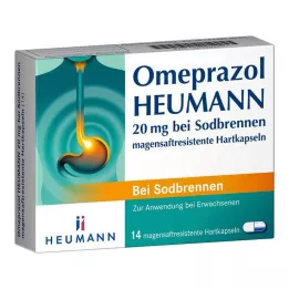 OMEPRAZOL Heumann 20 mg b.Sodbr.cápsulas duras resistentes ao ácido gástrico, 14 unidades