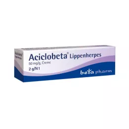 ACICLOBETA Creme para herpes labial, 2 g