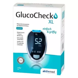 GLUCOCHECK XL Conjunto de medidor de glicose no sangue mmol/l, 1 pc