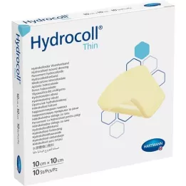 HYDROCOLL curativo fino 10x10 cm, 10 peças