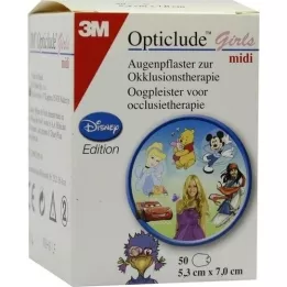 OPTICLUDE 3M Disney meninas midi 2538MDPG-50, 50 unidades