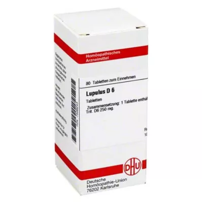 LUPULUS D 6 comprimidos, 80 unidades